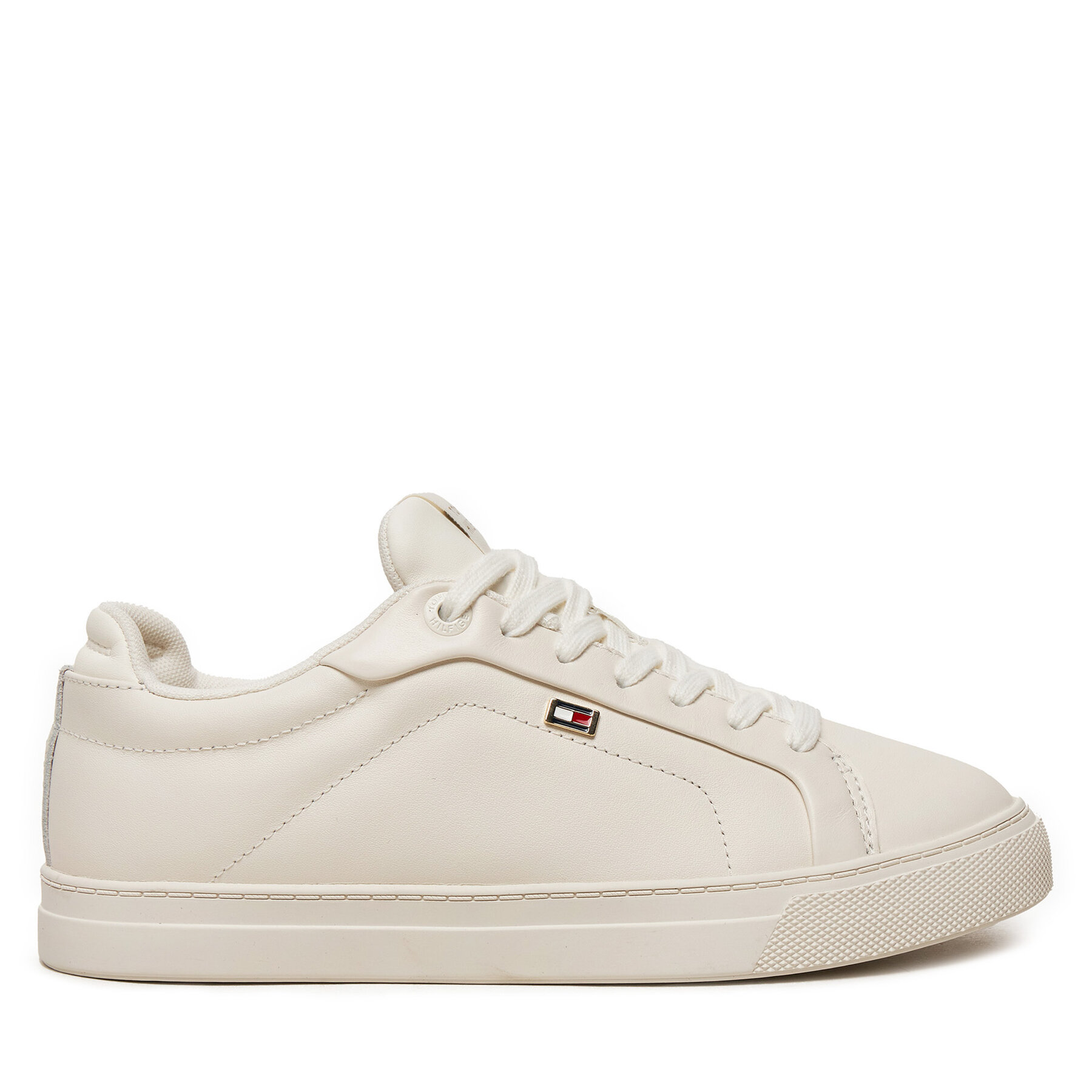 Sneakers Tommy Hilfiger Icon Court Sneaker Flag FW0FW08327 Écru von Tommy Hilfiger