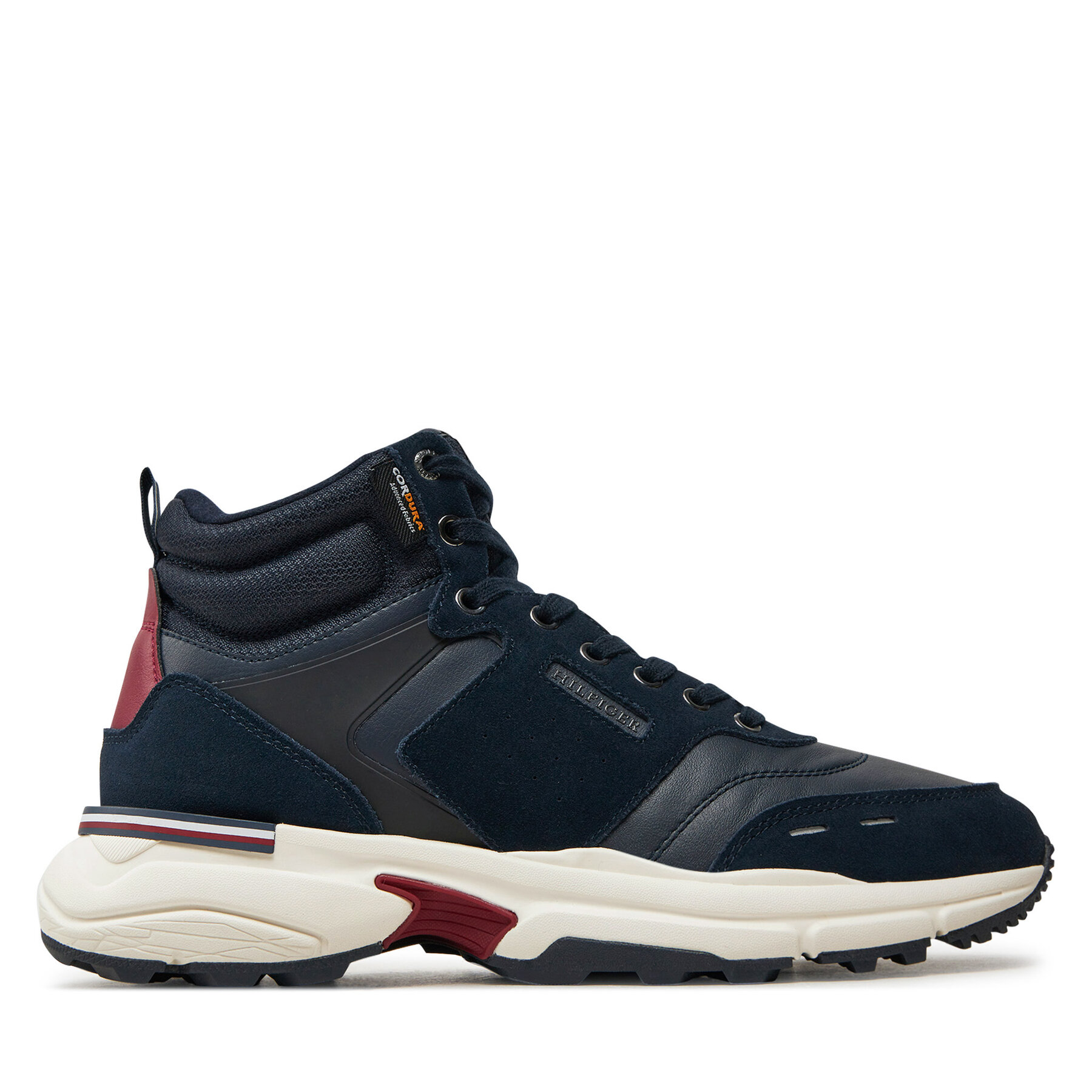 Sneakers Tommy Hilfiger M Runner Cordura Hi Lth Mix FM0FM05222 Dunkelblau von Tommy Hilfiger