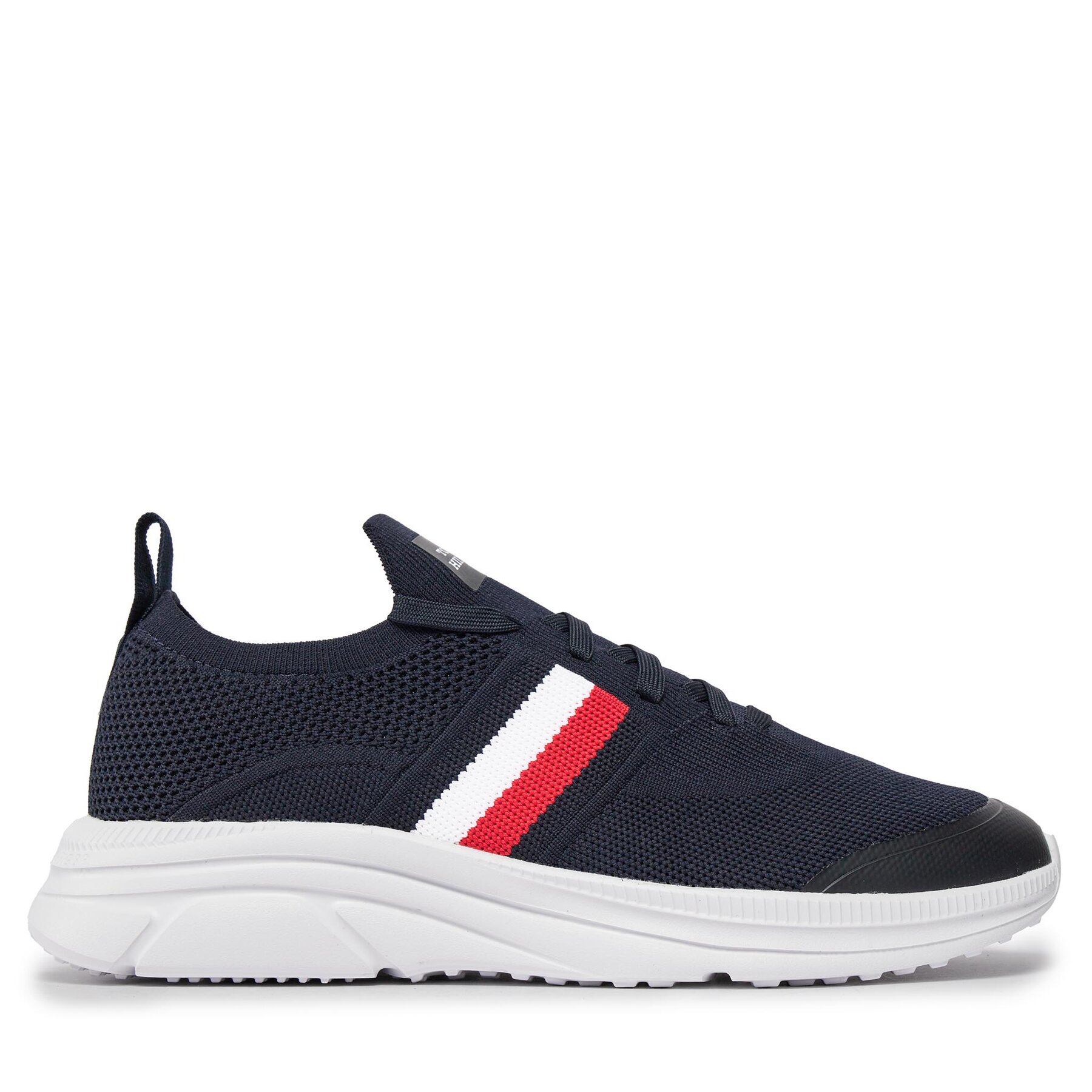 Sneakers Tommy Hilfiger Modern Runner Knit Stripes Ess FM0FM04798 Dunkelblau von Tommy Hilfiger