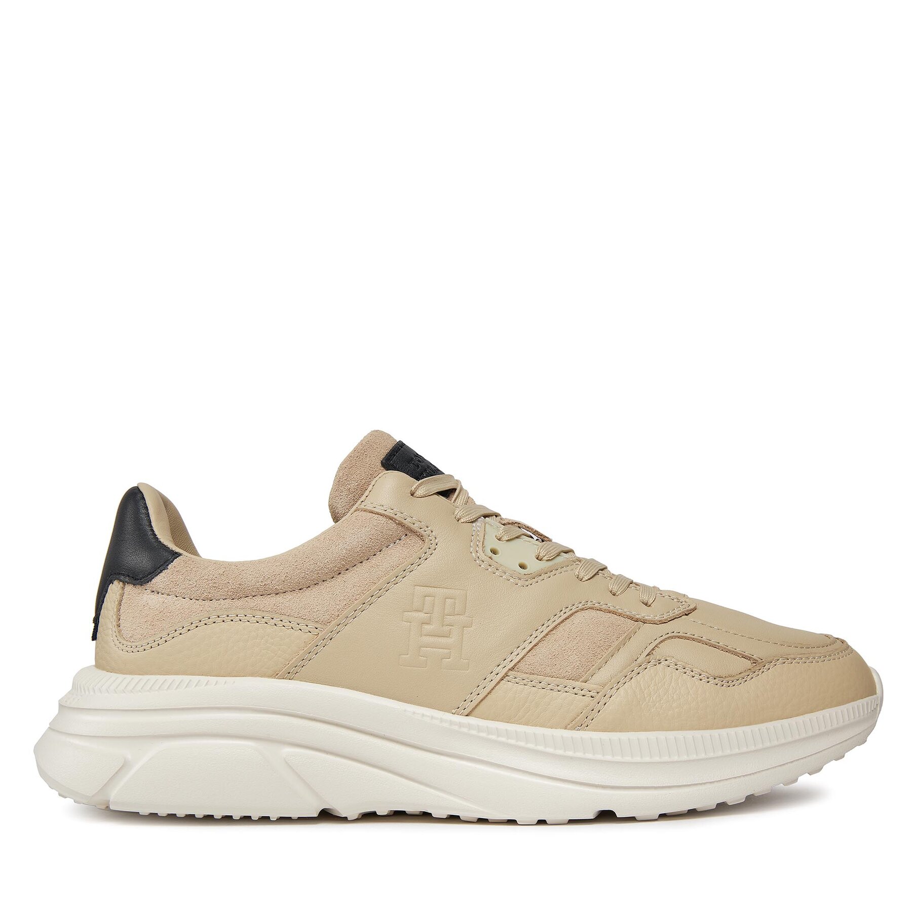 Sneakers Tommy Hilfiger Modern Runner Premium Lth FM0FM04879 Beige von Tommy Hilfiger