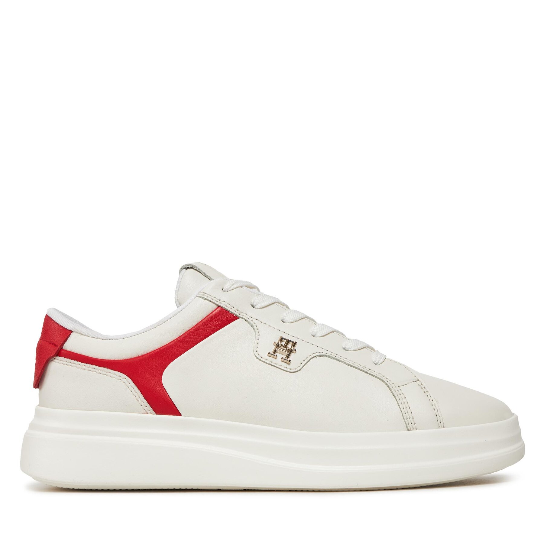 Sneakers Tommy Hilfiger Pointy Court Sneaker FW0FW07460 Écru von Tommy Hilfiger