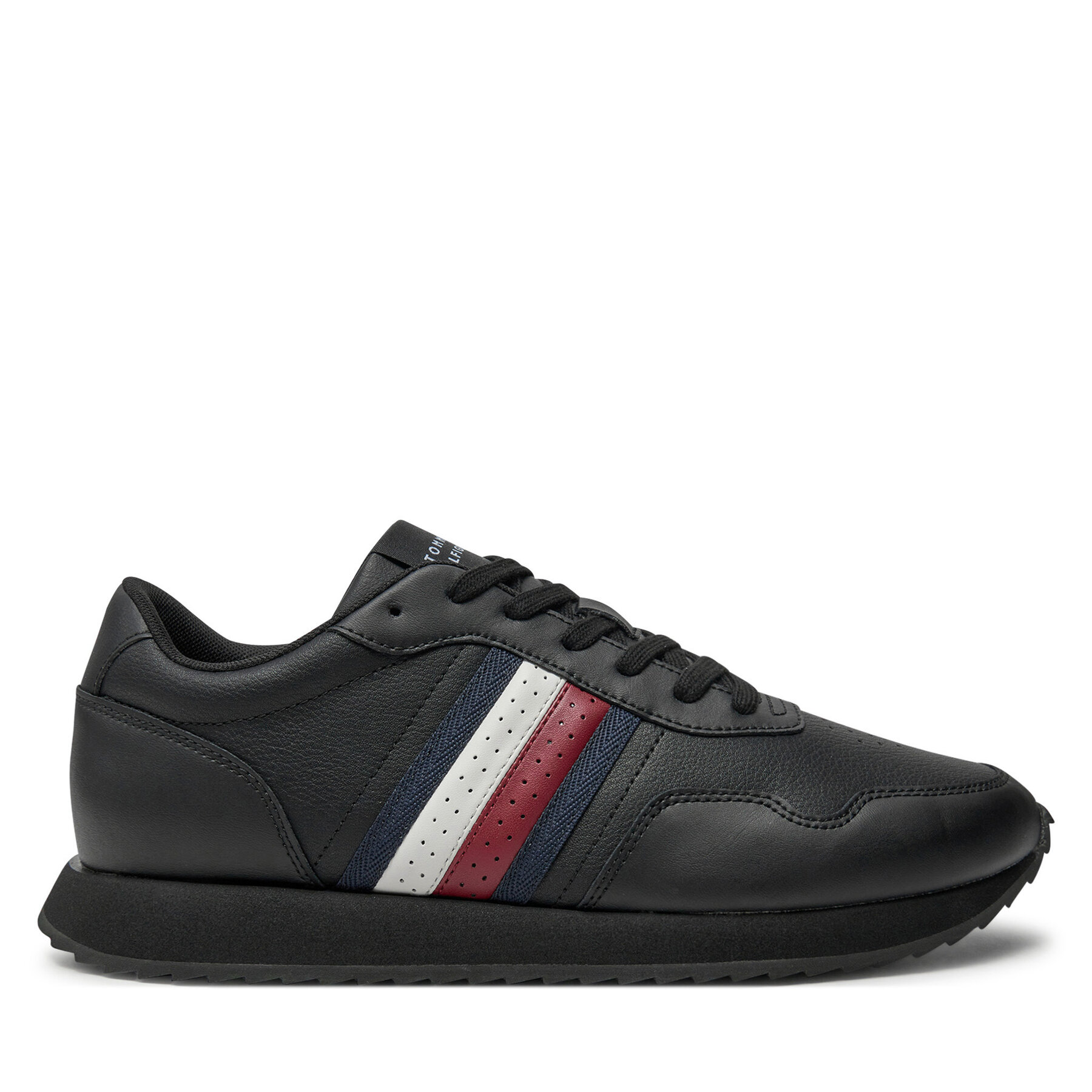 Sneakers Tommy Hilfiger Runner Evo Lth Mix Ess FM0FM05121 Schwarz von Tommy Hilfiger