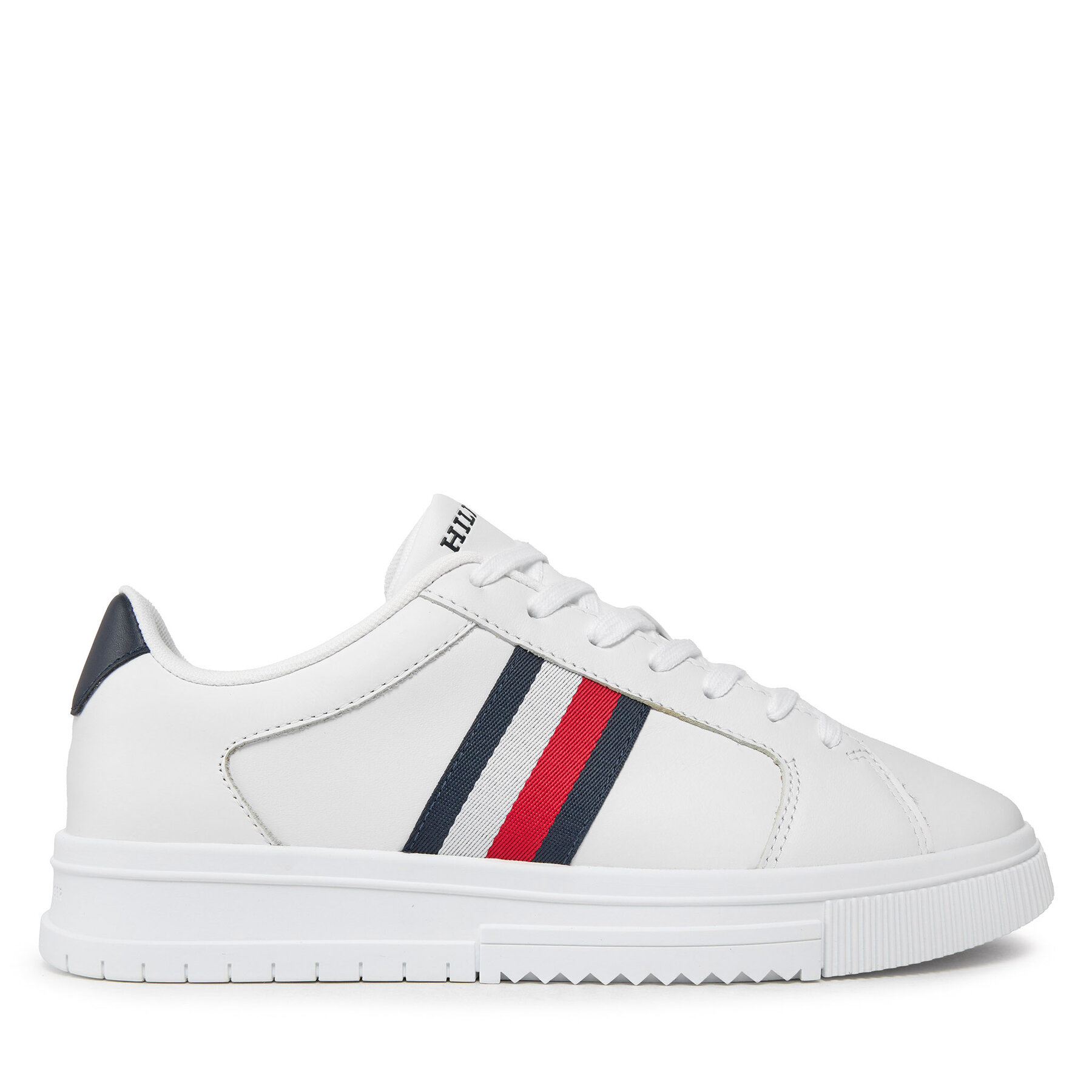 Sneakers Tommy Hilfiger Supercup Lth Stripes Ess FM0FM04895 Weiß von Tommy Hilfiger