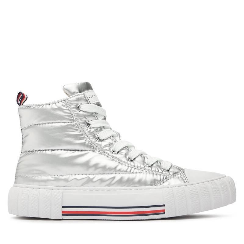 Sneakers aus Stoff Tommy Hilfiger T3A9-32975-1437904 S Silberfarben von Tommy Hilfiger