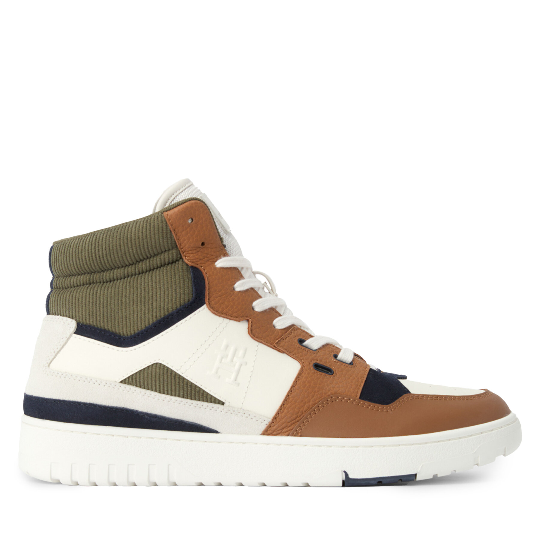 Sneakers Tommy Hilfiger Th Basket Better Midcut Lth Mix FM0FM04793 Braun von Tommy Hilfiger