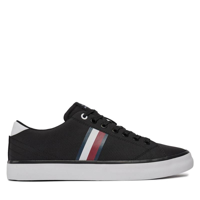 Sneakers Tommy Hilfiger Th Hi Vulc Low Stripes Mesh FM0FM04946 Schwarz von Tommy Hilfiger