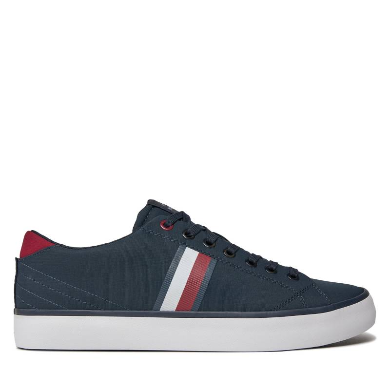 Sneakers Tommy Hilfiger Th Hi Vulc Low Stripes Mesh FM0FM04946 Blau von Tommy Hilfiger