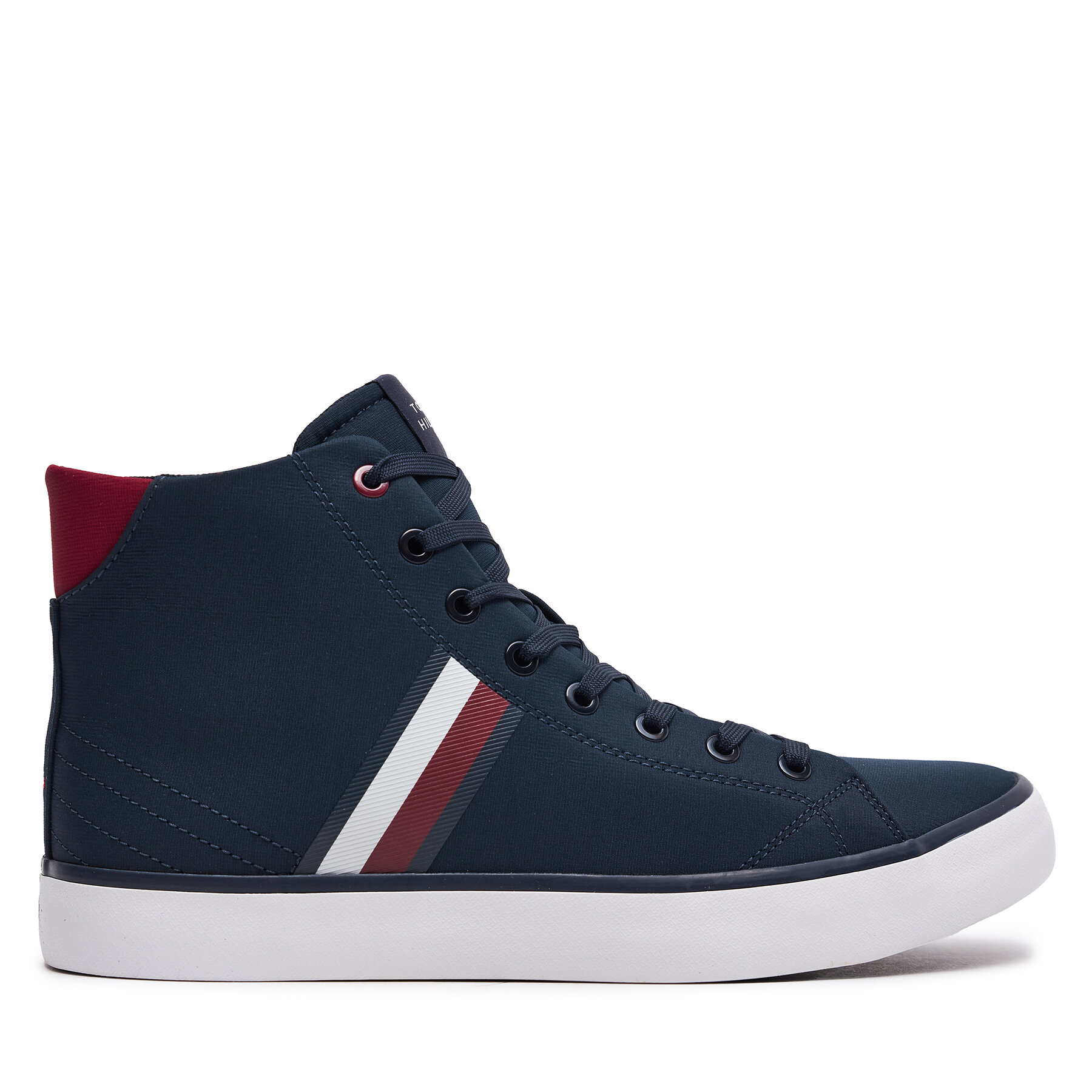 Sneakers Tommy Hilfiger Th Hi Vulc Stripes Mesh FM0FM04948 Dunkelblau von Tommy Hilfiger