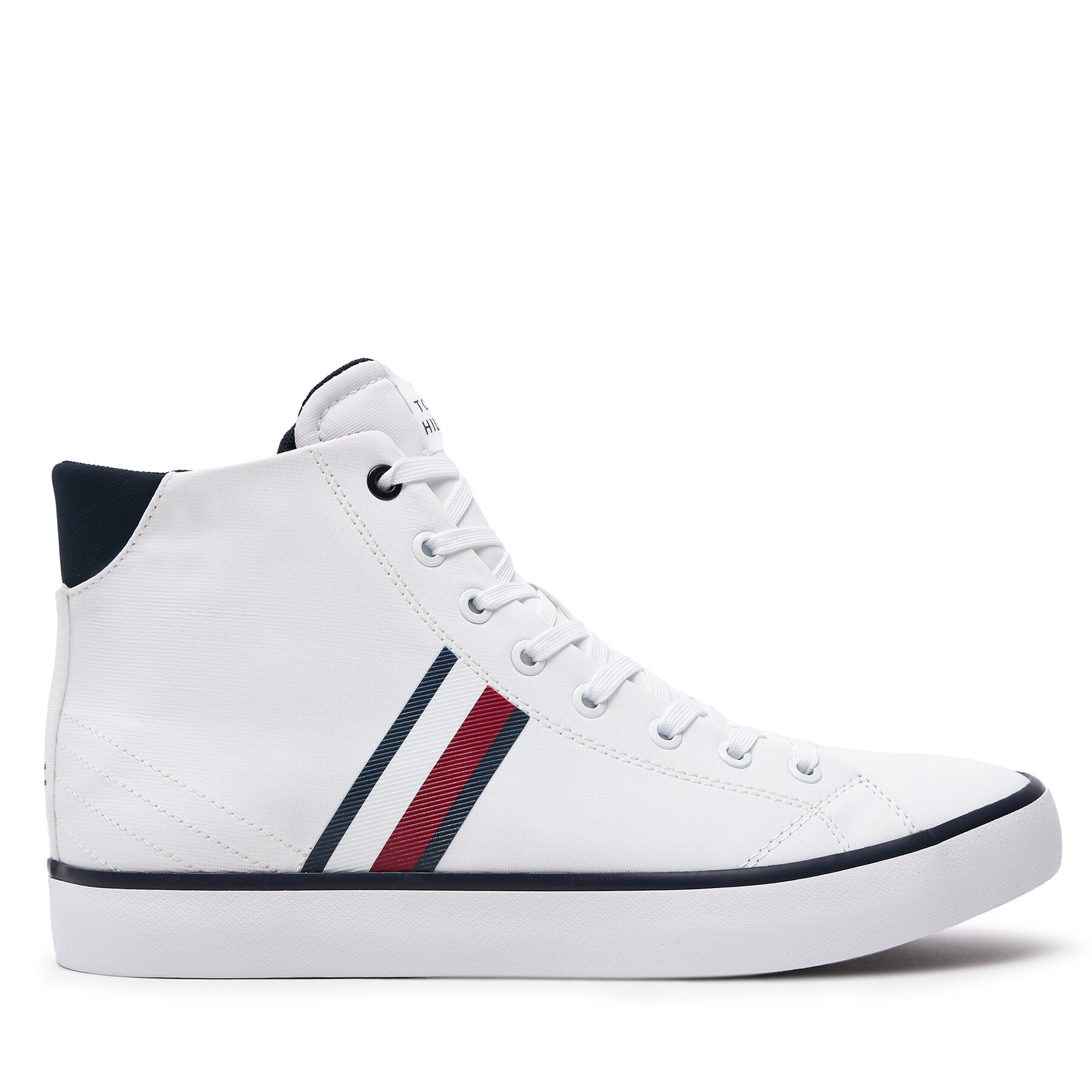 Sneakers Tommy Hilfiger Th Hi Vulc Stripes Mesh FM0FM04948 Weiß von Tommy Hilfiger