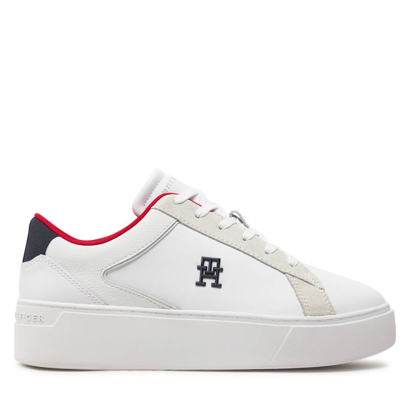 Sneakers Tommy Hilfiger Th Platform Court Sneaker Nbk FW0FW08210 Weiß von Tommy Hilfiger