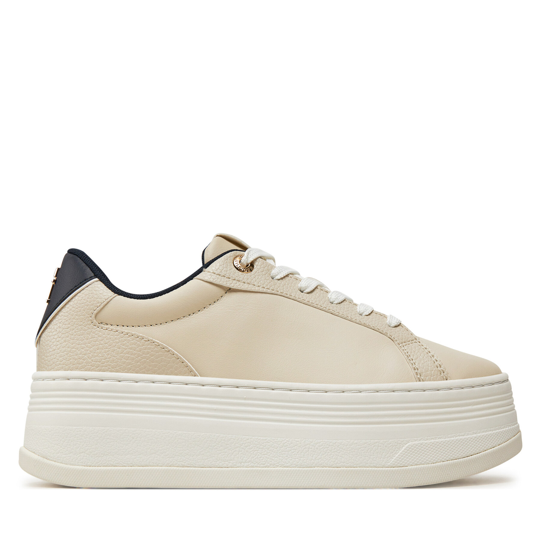 Sneakers Tommy Hilfiger Th Platform Sneaker Triangle FW0FW08115 Beige von Tommy Hilfiger