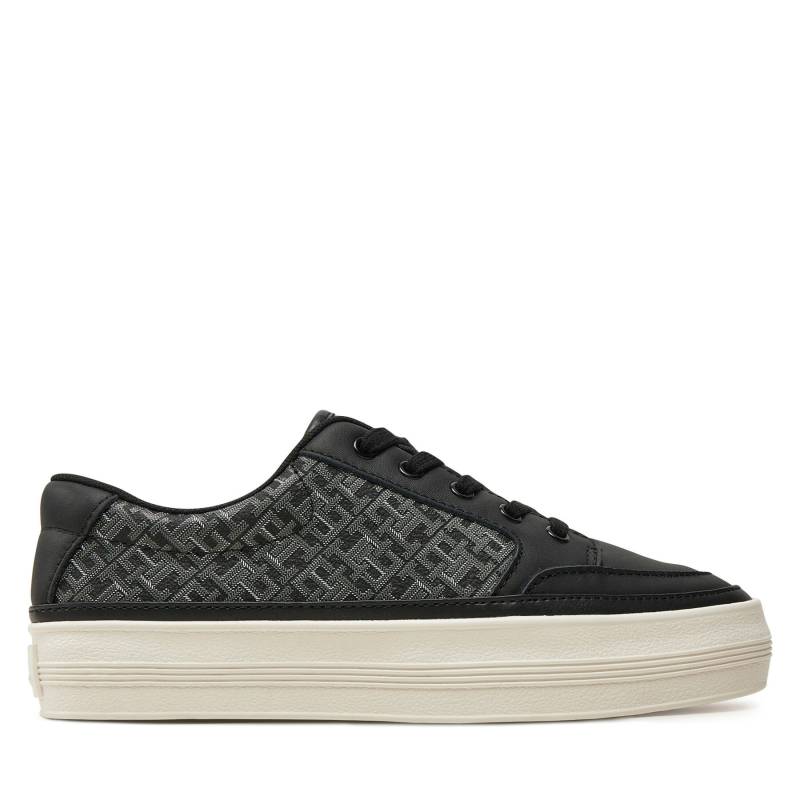 Sneakers Tommy Hilfiger Vulc Leather Sneaker Monogram FW0FW08331 Schwarz von Tommy Hilfiger