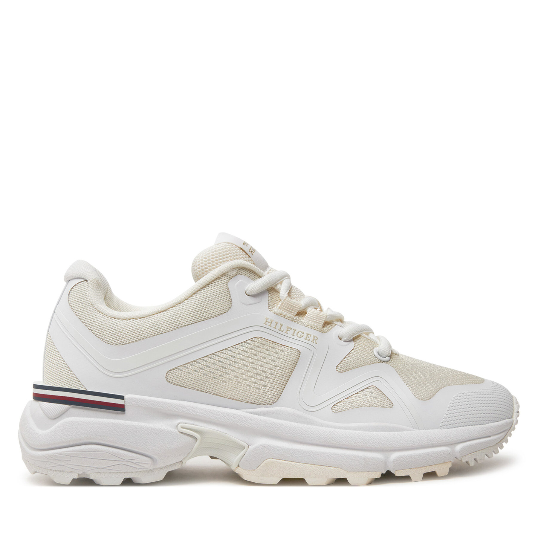 Sneakers Tommy Hilfiger Womens Trail Runner FW0FW08202 Écru von Tommy Hilfiger