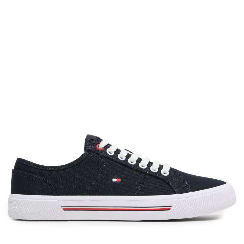 Sneakers aus Stoff Tommy Hilfiger Core Corporate Vulc Canvas FM0FM04560 Dunkelblau von Tommy Hilfiger