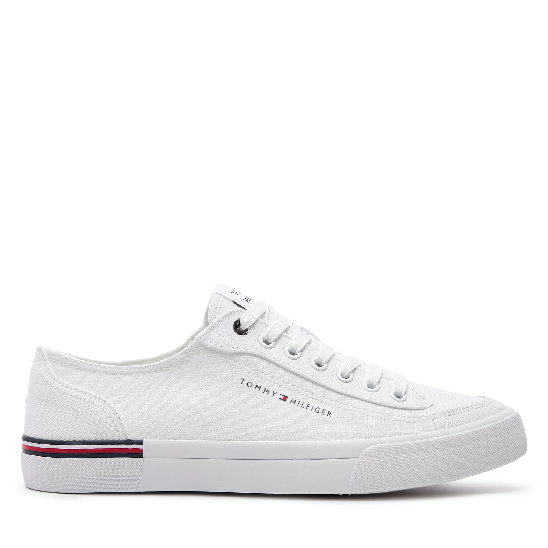 Sneakers aus Stoff Tommy Hilfiger Corporate Vulc Canvas FM0FM04954 Weiß von Tommy Hilfiger