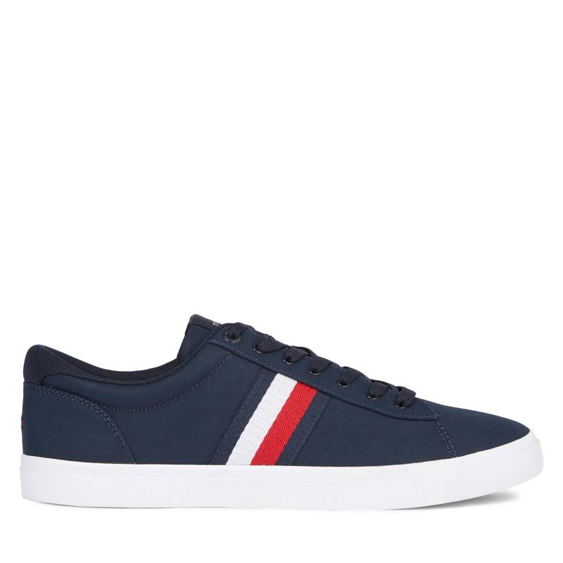 Sneakers aus Stoff Tommy Hilfiger Iconic Vulc Stripes Mesh FM0FM05072 Dunkelblau von Tommy Hilfiger