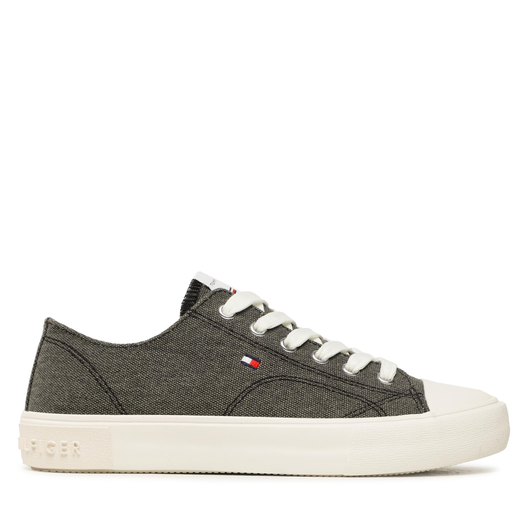 Sneakers aus Stoff Tommy Hilfiger Low Cut Lce-Up T3X9-32827-0890 S Schwarz von Tommy Hilfiger