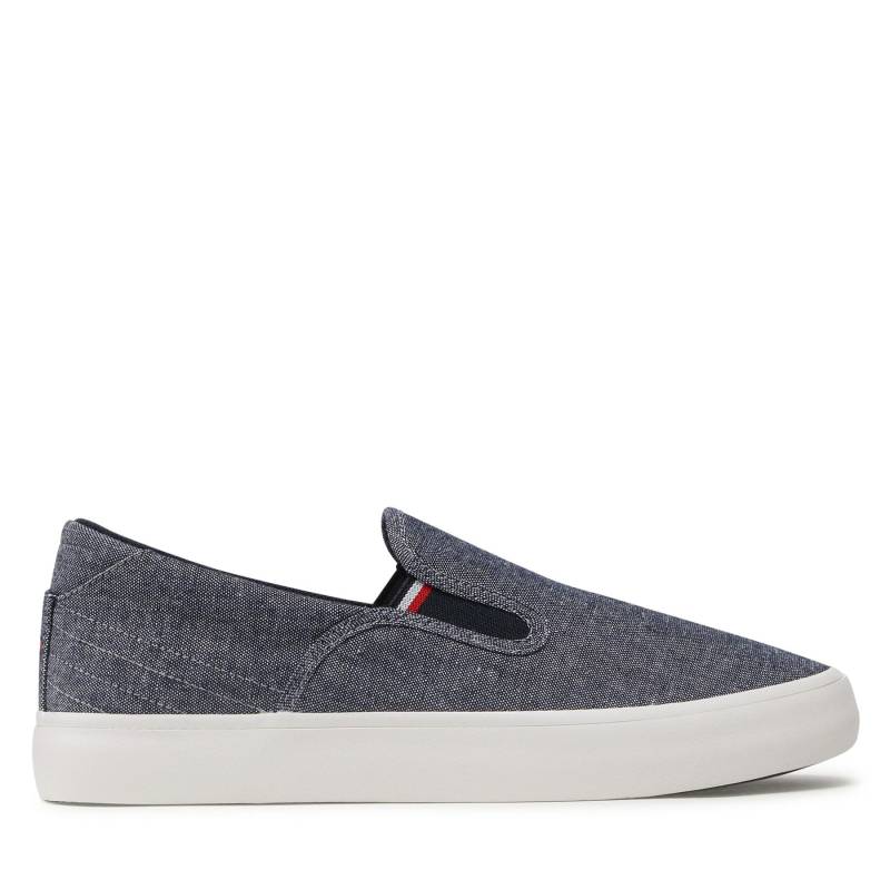 Sneakers aus Stoff Tommy Hilfiger Th Hi Vulc Core Low Slip On FM0FM04734 Dunkelblau von Tommy Hilfiger