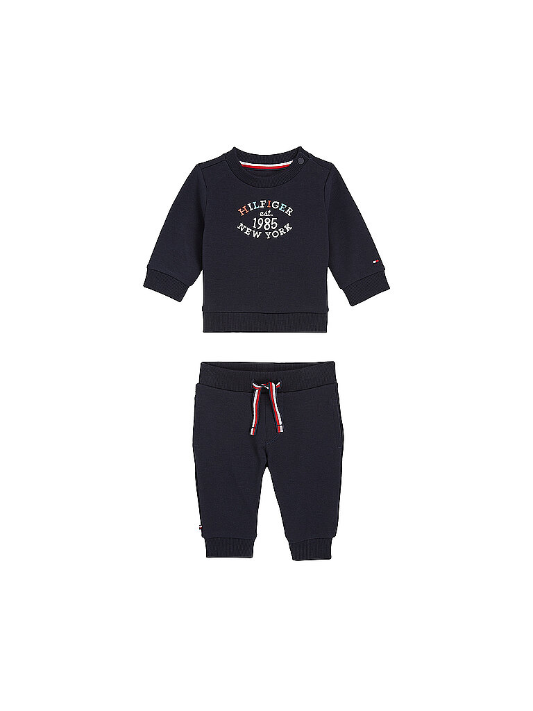 TOMMY HILFIGER Baby Set 2-teilig Sweater und Hose dunkelblau | 68 von Tommy Hilfiger