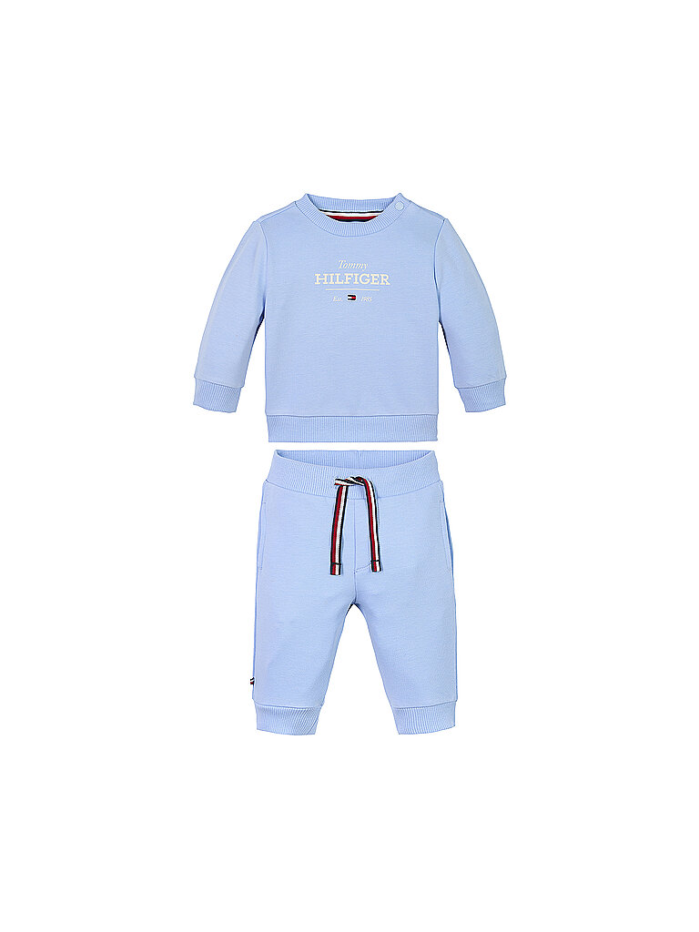 TOMMY HILFIGER Baby Set 2-tlg. Sweater und Hose hellblau | 62 von Tommy Hilfiger