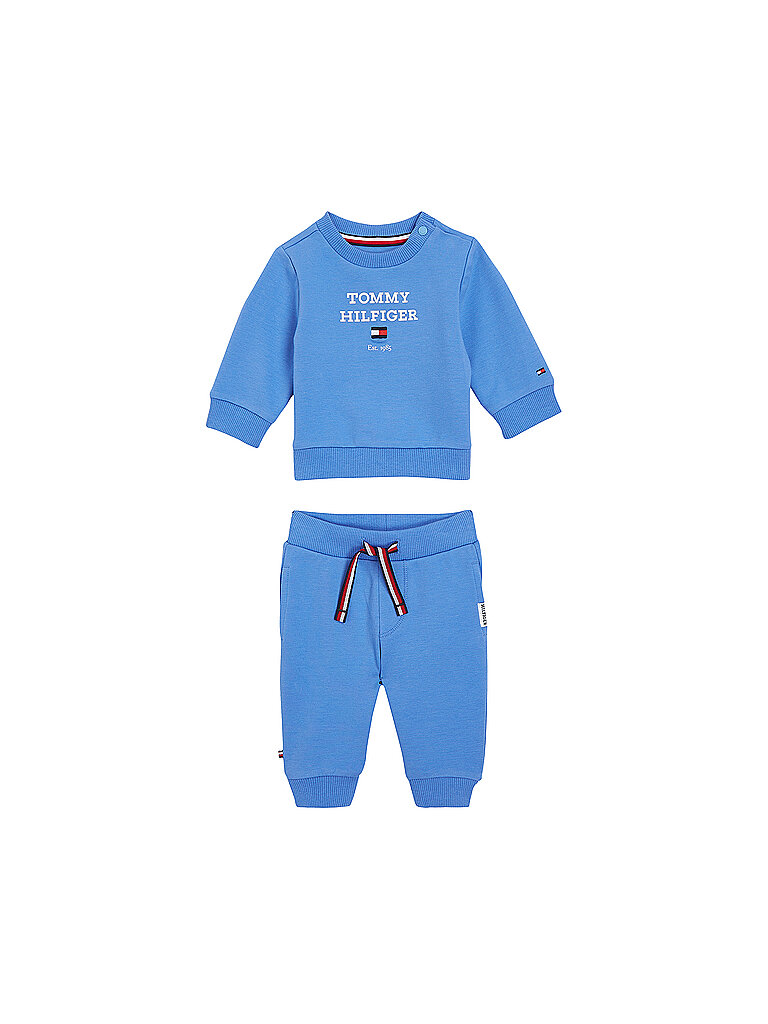 TOMMY HILFIGER Baby Set Sweater und Hose 2-teilig blau | 80 von Tommy Hilfiger