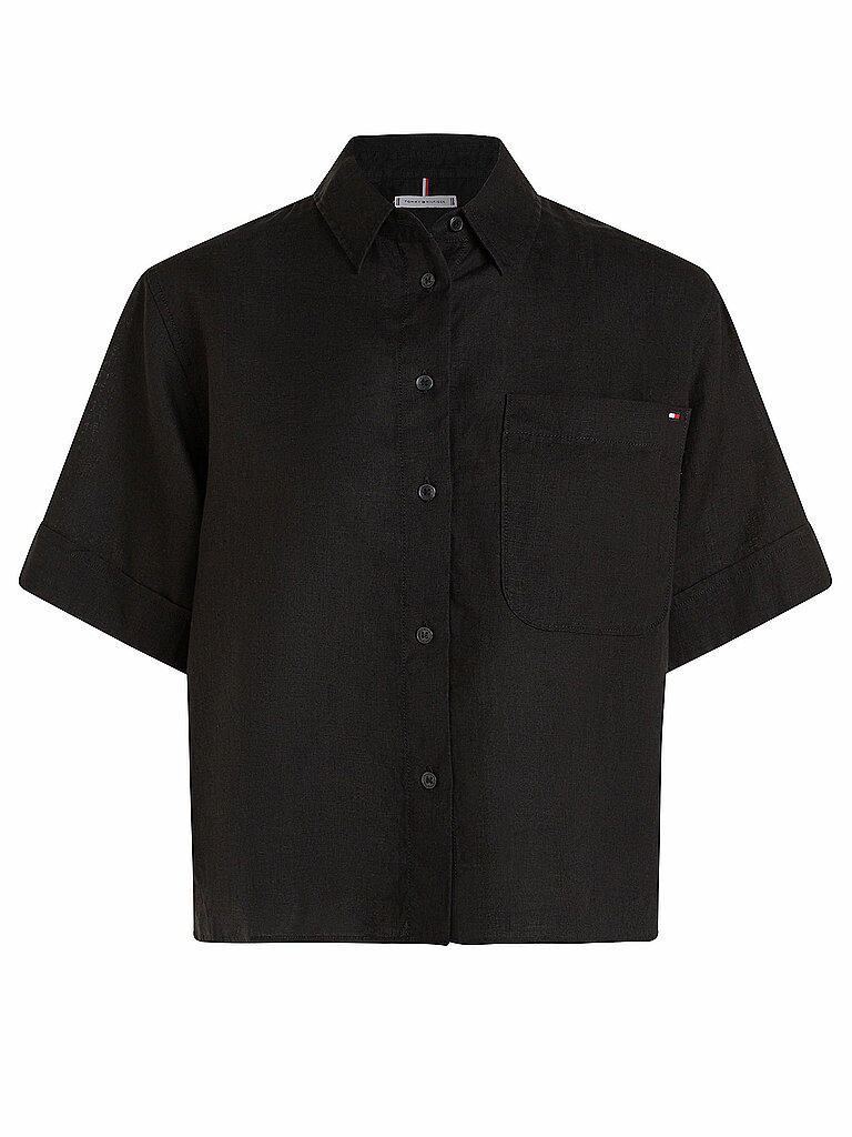 TOMMY HILFIGER Bluse schwarz | 36 von Tommy Hilfiger