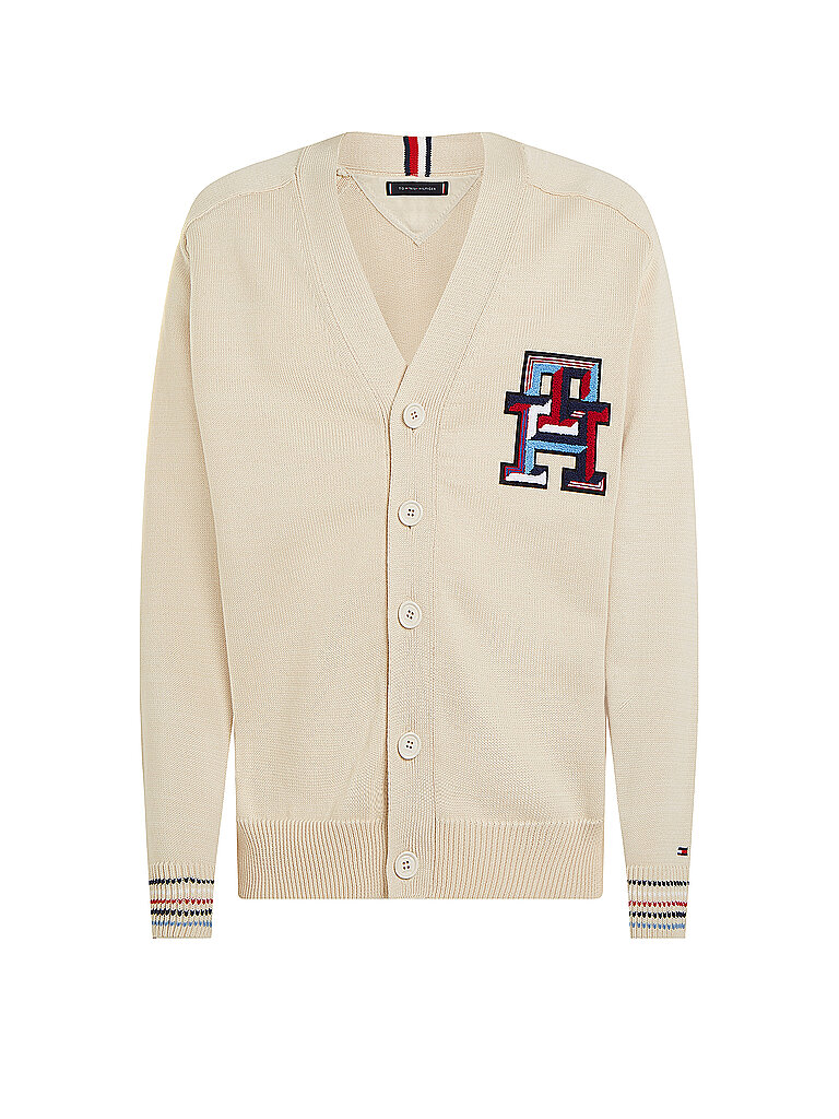 TOMMY HILFIGER Cardigan  beige | XL von Tommy Hilfiger