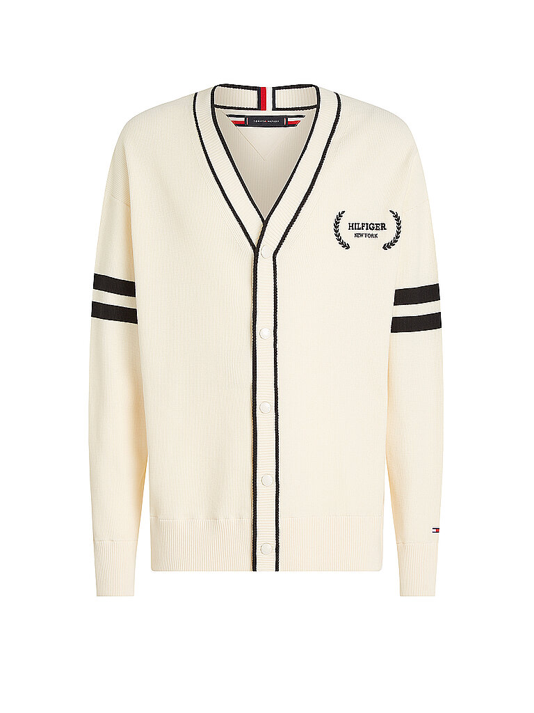 TOMMY HILFIGER Cardigan creme | XL von Tommy Hilfiger