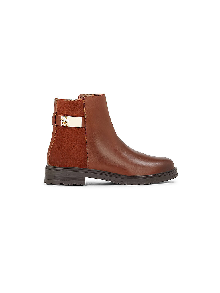 TOMMY HILFIGER Chelsea Boots  braun | 36 von Tommy Hilfiger