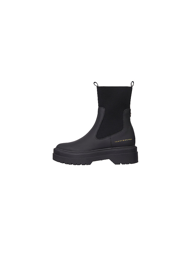 TOMMY HILFIGER Chelsea Boots schwarz | 39 von Tommy Hilfiger