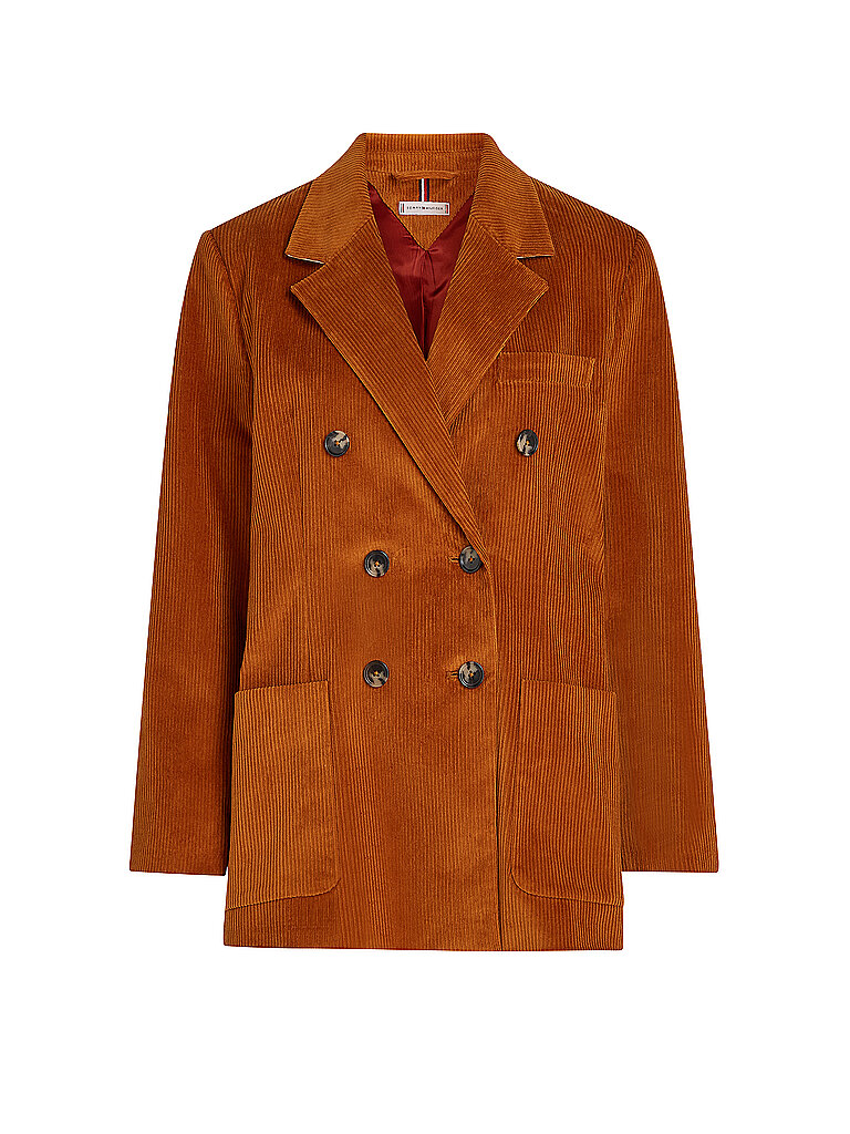 TOMMY HILFIGER Cord Blazer Relaxed Fit orange | 34 TOMMY HILFIGER Cord Blazer Relaxed Fit orange | 34 von Tommy Hilfiger
