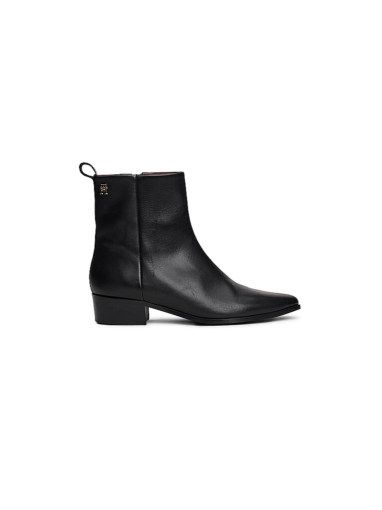 TOMMY HILFIGER Cowboy Boots schwarz | 36 von Tommy Hilfiger