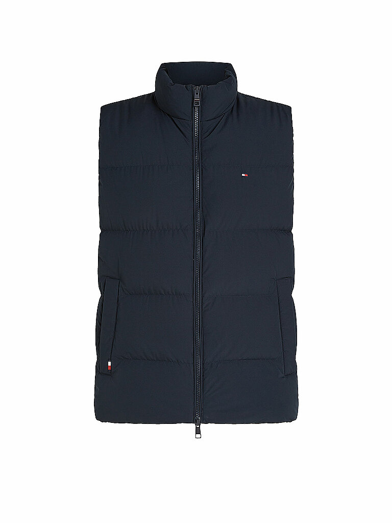 TOMMY HILFIGER Daunensteppgilet blau | L von Tommy Hilfiger