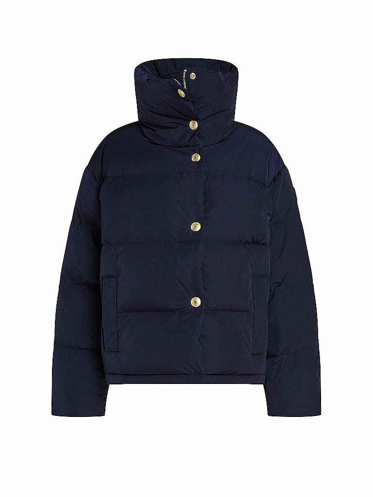 TOMMY HILFIGER Daunensteppjacke dunkelblau | M/L von Tommy Hilfiger