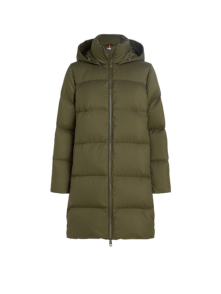 TOMMY HILFIGER Daunensteppmantel olive | S TOMMY HILFIGER Daunensteppmantel olive | S von Tommy Hilfiger