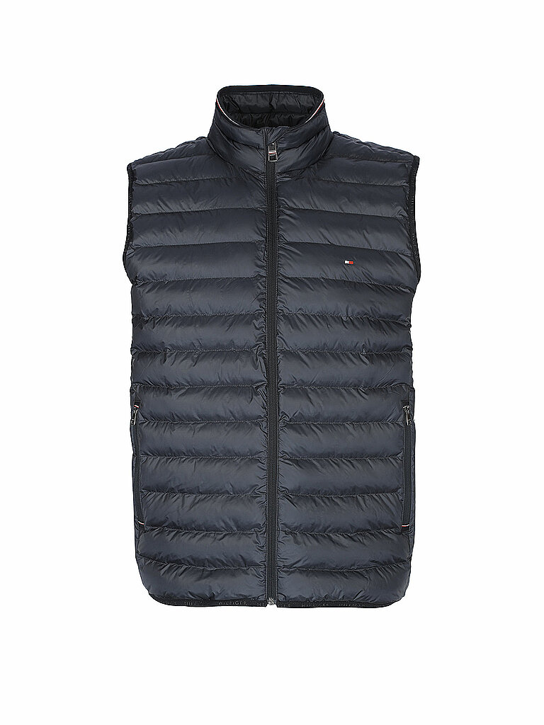 TOMMY HILFIGER Steppgilet  blau | L von Tommy Hilfiger