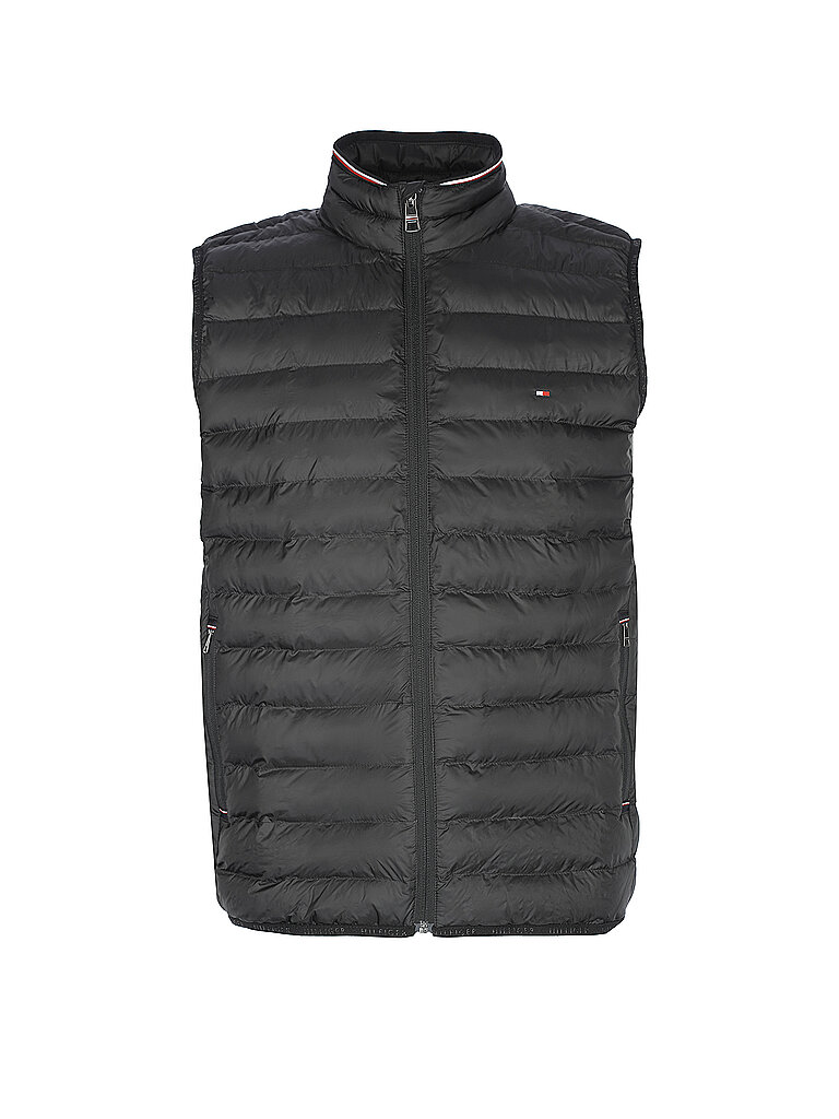 TOMMY HILFIGER Steppgilet  schwarz | L von Tommy Hilfiger