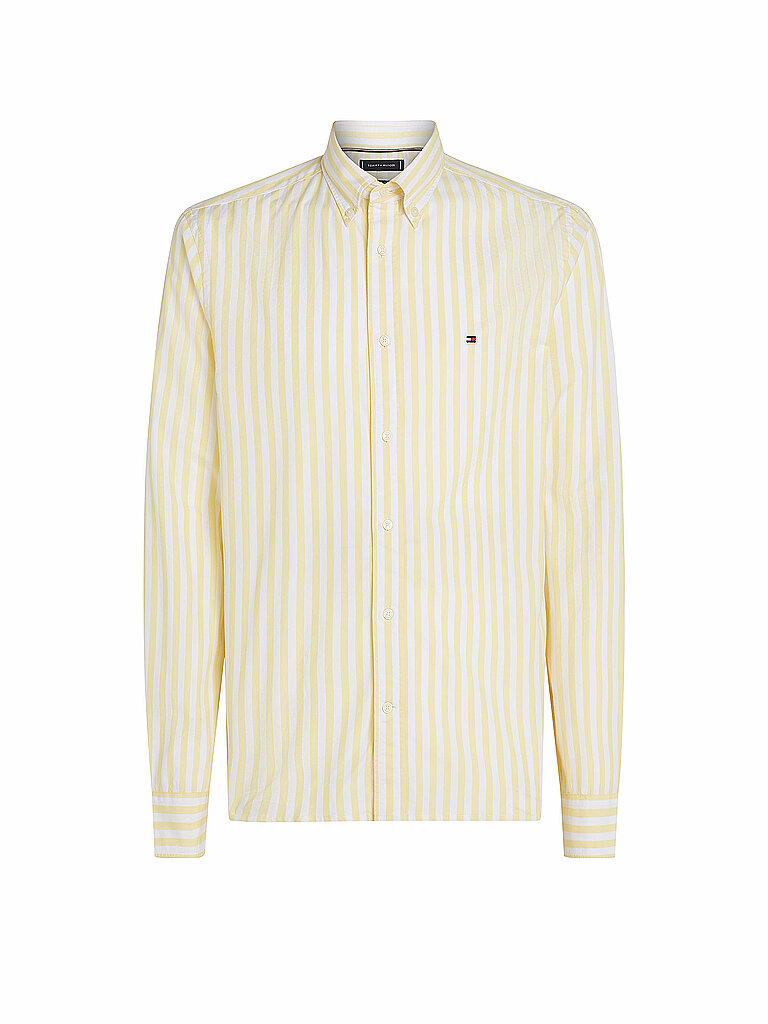 TOMMY HILFIGER Hemd Regular Fit gelb | L von Tommy Hilfiger