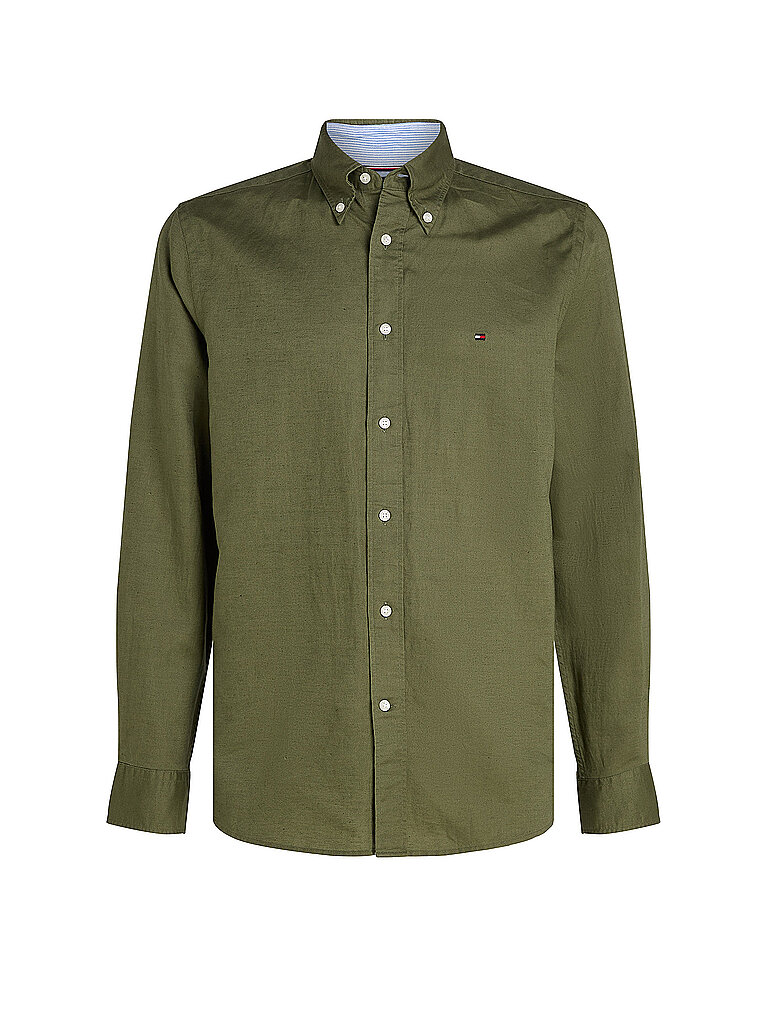 TOMMY HILFIGER Hemd olive | XL TOMMY HILFIGER Hemd olive | XL von Tommy Hilfiger