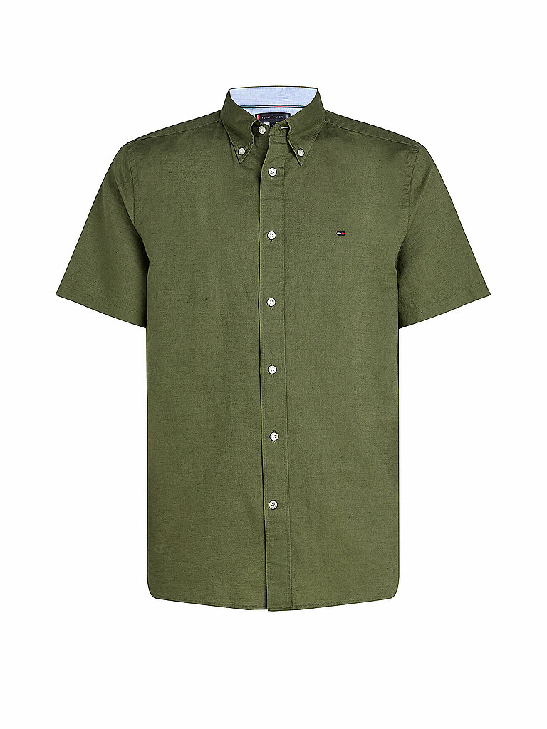 TOMMY HILFIGER Hemd olive | XXXL von Tommy Hilfiger