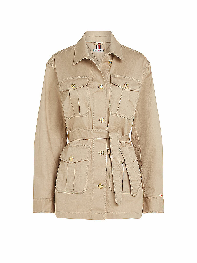 TOMMY HILFIGER Jacke beige | S TOMMY HILFIGER Jacke beige | S von Tommy Hilfiger