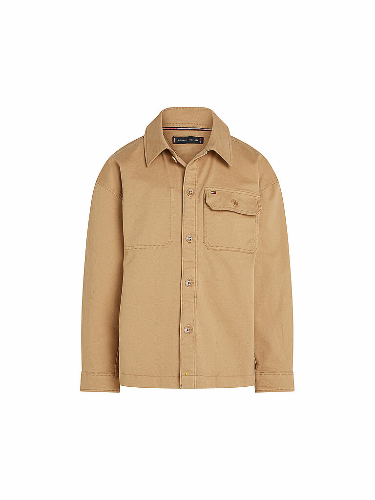 TOMMY HILFIGER Jungen Overshirt  beige | 152 von Tommy Hilfiger