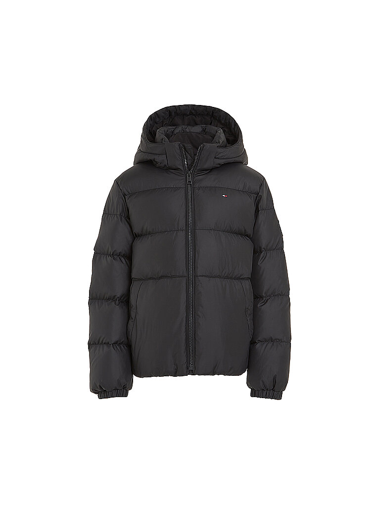 TOMMY HILFIGER Jungen Steppjacke schwarz | 140 von Tommy Hilfiger