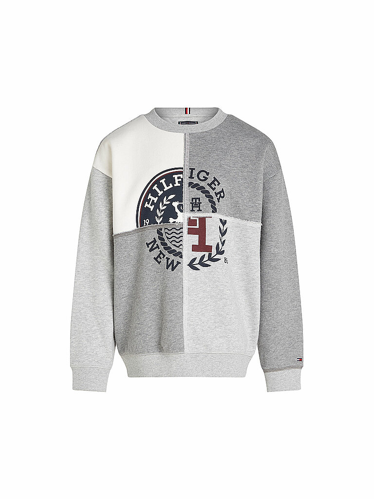 TOMMY HILFIGER Jungen Sweater hellgrau | 152 von Tommy Hilfiger