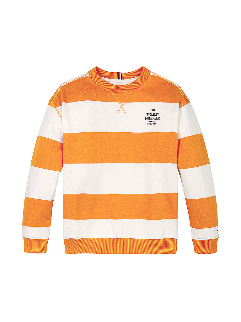 TOMMY HILFIGER Jungen Sweater orange | 140 von Tommy Hilfiger