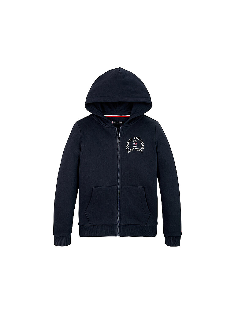 TOMMY HILFIGER Jungen Sweatjacke dunkelblau | 128 von Tommy Hilfiger