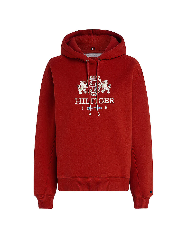 TOMMY HILFIGER Kapuzenpullover - Hoodie rot | XS von Tommy Hilfiger