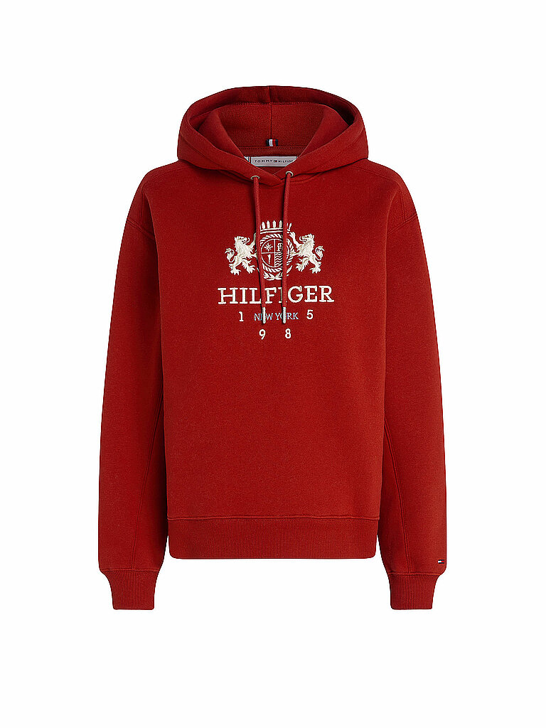 TOMMY HILFIGER Kapuzenpullover - Hoodie rot | XS von Tommy Hilfiger