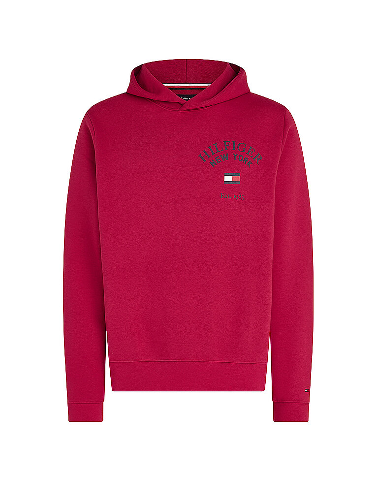 TOMMY HILFIGER Kapuzensweater - Hoodie rot | XXL von Tommy Hilfiger