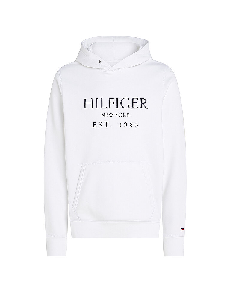 TOMMY HILFIGER Kapuzensweater - Hoodie weiss | L von Tommy Hilfiger